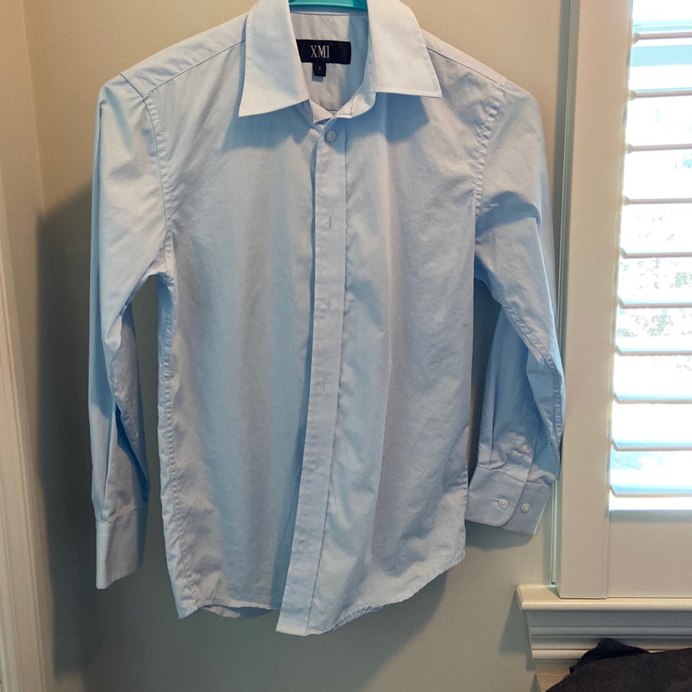 Light blue button down dress shirt